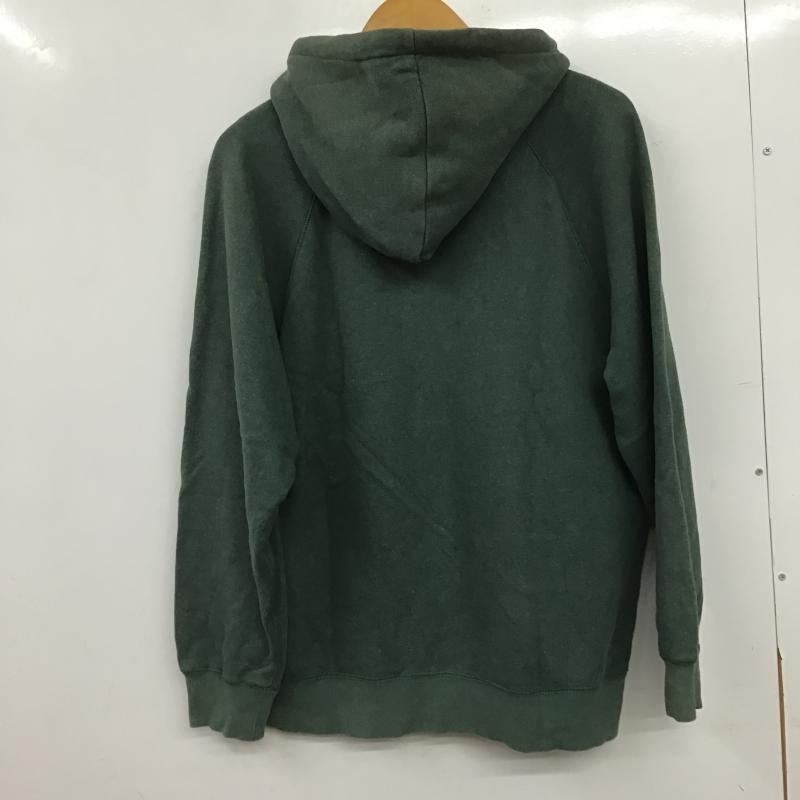 ゴーヘンプ GOHEMP パーカー 長袖 ジップアップパーカー 長袖パーカー カジュアルジャケット L ロゴ、文字 緑 / グリーン / green メンズ USED 古着 中古 10161355