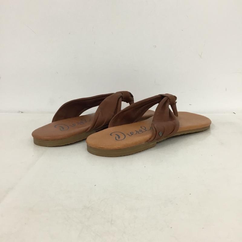 ディーゼル DIESEL サンダル サンダル SHINY W トングサンダル 箱有 24cm 24.0cm 無地 茶 / ブラウン / brown レディース USED 古着 中古 10161362