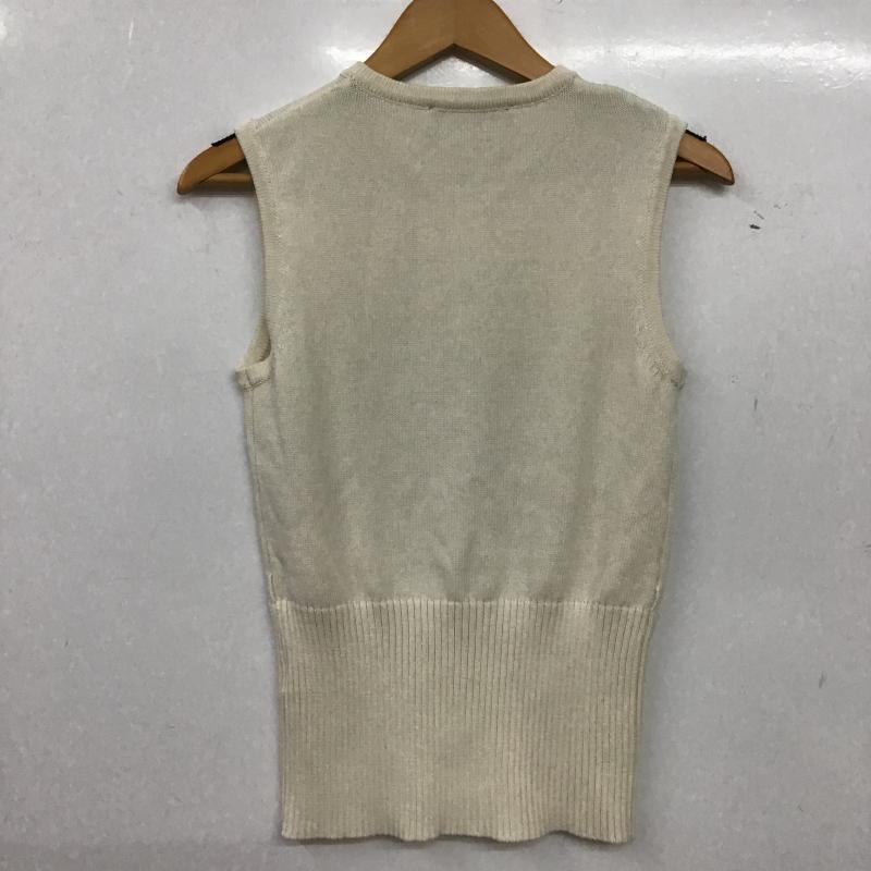 ザラ ZARA ベスト ベスト ニットベスト ノースリーブカットソー フロントボタン S 無地 アイボリー / アイボリー / レディース USED 古着 中古 10161364