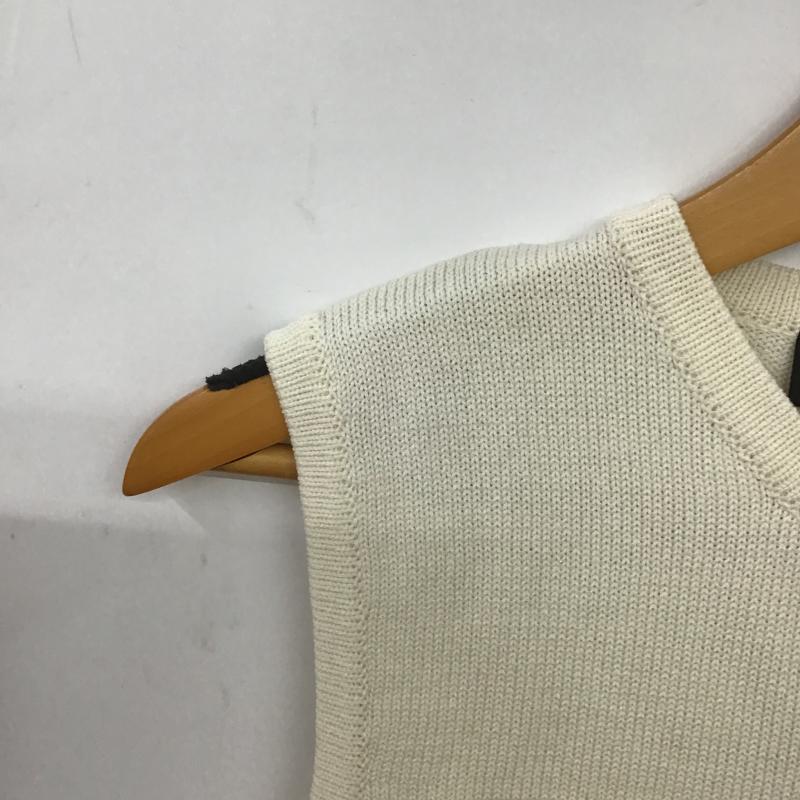 ザラ ZARA ベスト ベスト ニットベスト ノースリーブカットソー フロントボタン S 無地 アイボリー / アイボリー / レディース USED 古着 中古 10161364