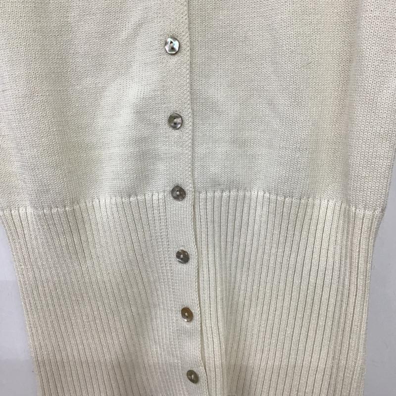 ザラ ZARA ベスト ベスト ニットベスト ノースリーブカットソー フロントボタン S 無地 アイボリー / アイボリー / レディース USED 古着 中古 10161364