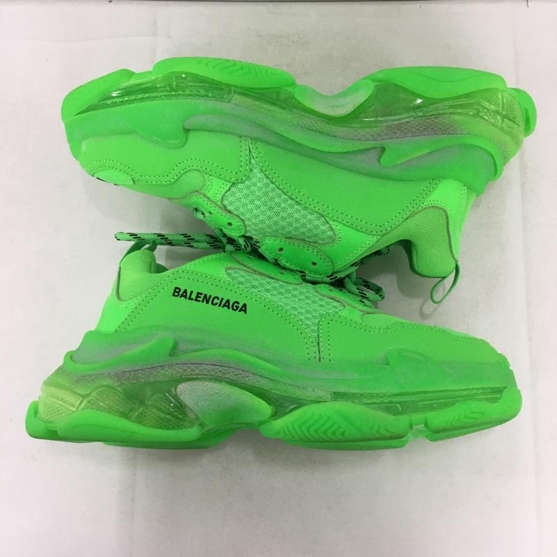 バレンシアガ BALENCIAGA スニーカー スニーカー 541624 トリプルS 27cm 箱有 27.0cm ワンポイント 緑 / グリーン / green メンズ USED 古着 中古 10161371