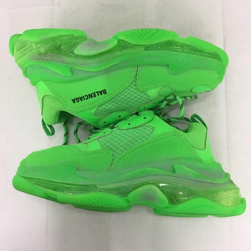 バレンシアガ BALENCIAGA スニーカー スニーカー 541624 トリプルS 27cm 箱有 27.0cm ワンポイント 緑 / グリーン / green メンズ USED 古着 中古 10161371