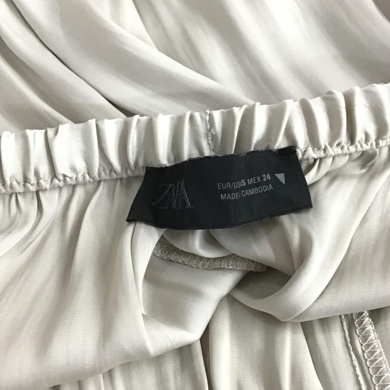 ザラ ZARA パンツ ワークパンツ、ペインターパンツ ワイドパンツ カジュアルパンツ フレアパンツ XS 無地 ベージュ / ベージュ / beige レディース USED 古着 中古 10161372