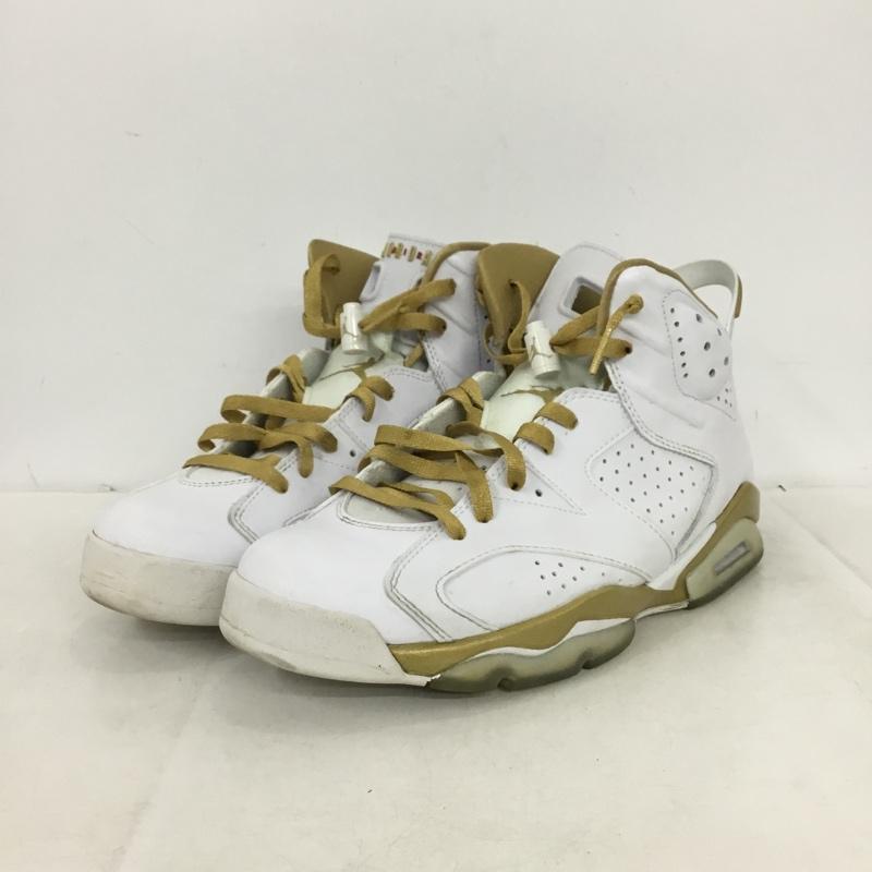 ナイキ NIKE スニーカー スニーカー 384664-135 AIR JORDAN 6 RETRO GOLD MEDAL PACK 26.5cm 26.5cm ワンポイント 白 / ホワイト / white X 金 / ゴールド / gold color メンズ USED 古着 中古 10161374