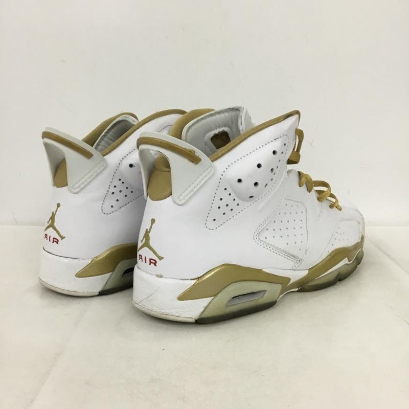 ナイキ NIKE スニーカー スニーカー 384664-135 AIR JORDAN 6 RETRO GOLD MEDAL PACK 26.5cm 26.5cm ワンポイント 白 / ホワイト / white X 金 / ゴールド / gold color メンズ USED 古着 中古 10161374