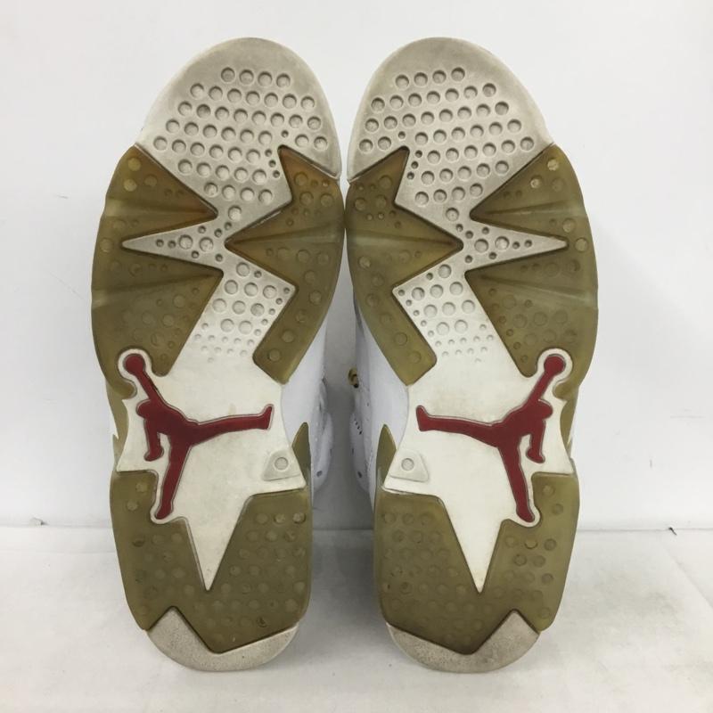 ナイキ NIKE スニーカー スニーカー 384664-135 AIR JORDAN 6 RETRO GOLD MEDAL PACK 26.5cm 26.5cm ワンポイント 白 / ホワイト / white X 金 / ゴールド / gold color メンズ USED 古着 中古 10161374
