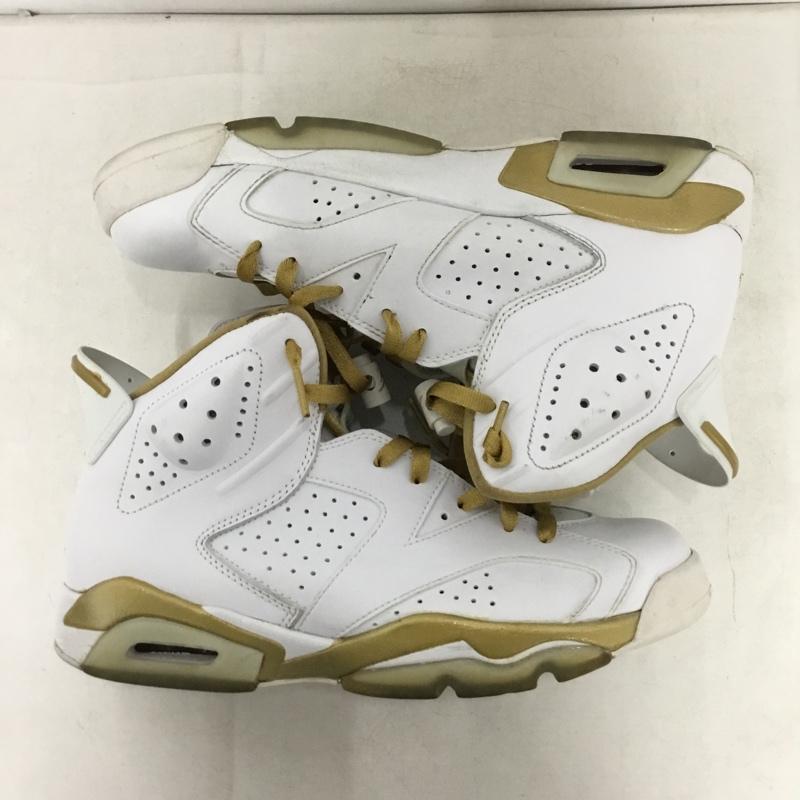 ナイキ NIKE スニーカー スニーカー 384664-135 AIR JORDAN 6 RETRO GOLD MEDAL PACK 26.5cm 26.5cm ワンポイント 白 / ホワイト / white X 金 / ゴールド / gold color メンズ USED 古着 中古 10161374