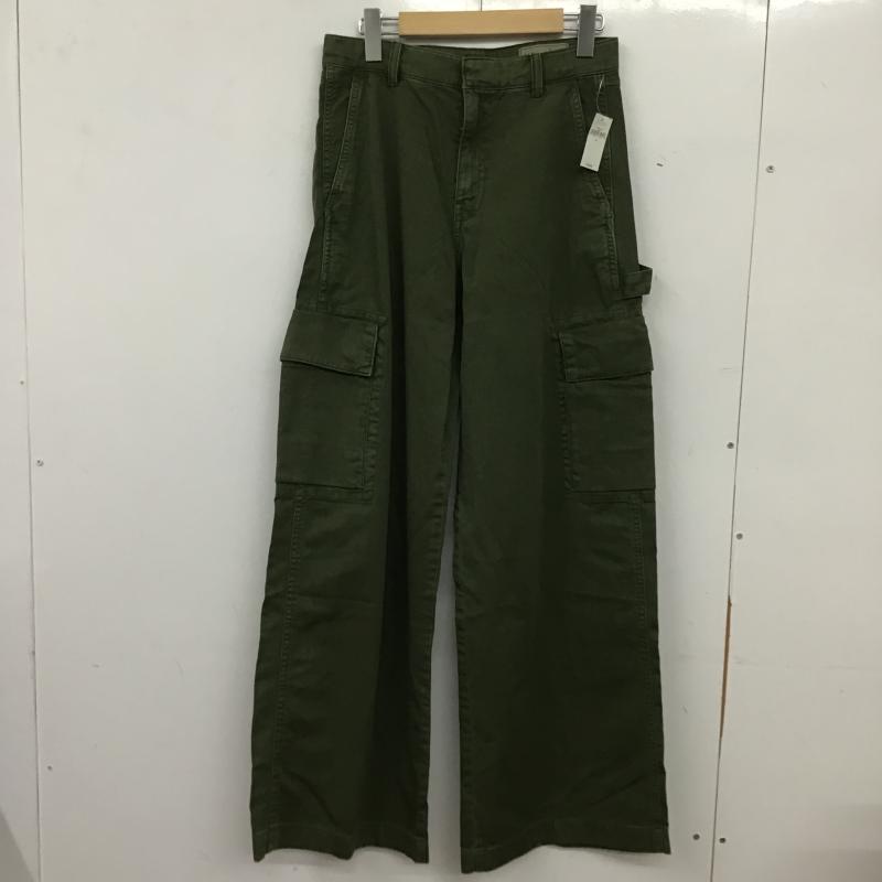 ギャップ GAP パンツ ワークパンツ、ペインターパンツ カーゴパンツ ミリタリーパンツ ワイドパンツ 2 無地 カーキ / カーキ / khaki レディース USED 古着 中古 10161377