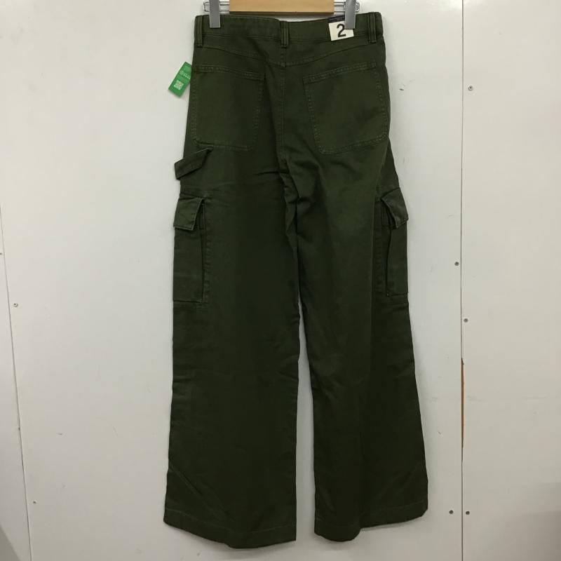 ギャップ GAP パンツ ワークパンツ、ペインターパンツ カーゴパンツ ミリタリーパンツ ワイドパンツ 2 無地 カーキ / カーキ / khaki レディース USED 古着 中古 10161377