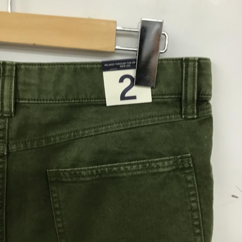 ギャップ GAP パンツ ワークパンツ、ペインターパンツ カーゴパンツ ミリタリーパンツ ワイドパンツ 2 無地 カーキ / カーキ / khaki レディース USED 古着 中古 10161377
