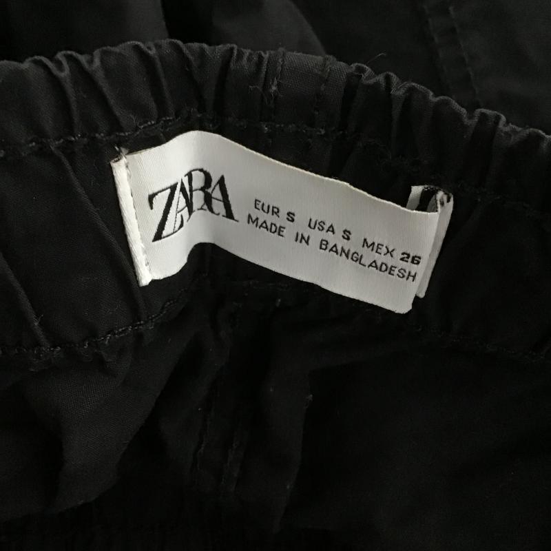 ザラ ZARA パンツ ワークパンツ、ペインターパンツ ワイドパンツ カジュアルパンツ ワークパンツ S 無地 黒 / ブラック / black レディース USED 古着 中古 10161379