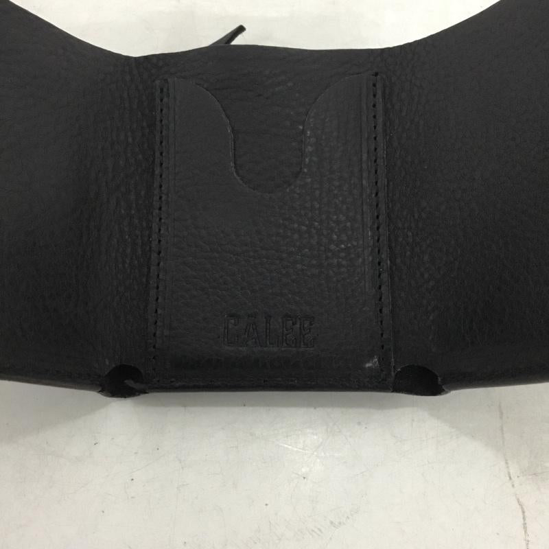 キャリー CALEE 財布 コンパクト財布 レザー スタッズ 無地 黒 / ブラック / black メンズ USED 古着 中古 10161382