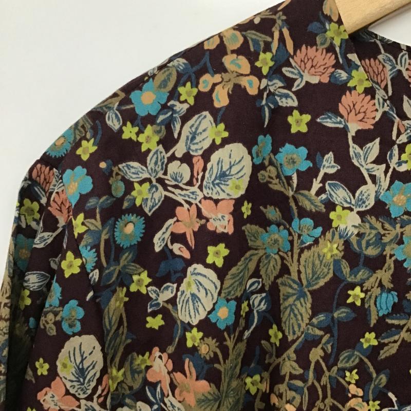 テチチ Techichi ワンピース ひざ丈スカート ロングワンピース 七分丈ワンピース Vネック M 総柄 マルチカラー / マルチカラー / multicolor レディース USED 古着 中古 10161386