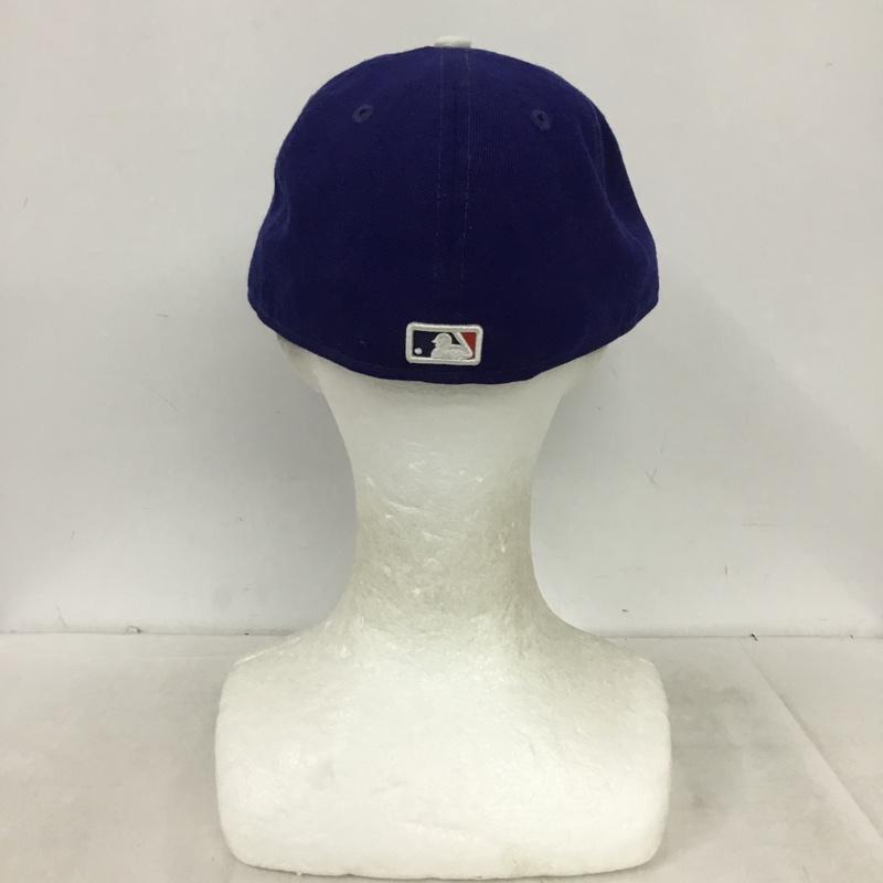 ニューエラ NEW ERA 帽子 キャップ LA ロサンゼルス ドジャース 59FIFTY 57.7cm ロゴ、文字 青 / ブルー / blue メンズ USED 古着 中古 10161388