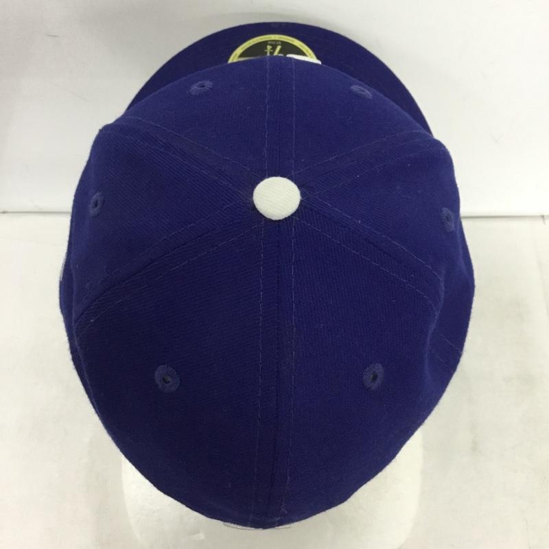 ニューエラ NEW ERA 帽子 キャップ LA ロサンゼルス ドジャース 59FIFTY 57.7cm ロゴ、文字 青 / ブルー / blue メンズ USED 古着 中古 10161388