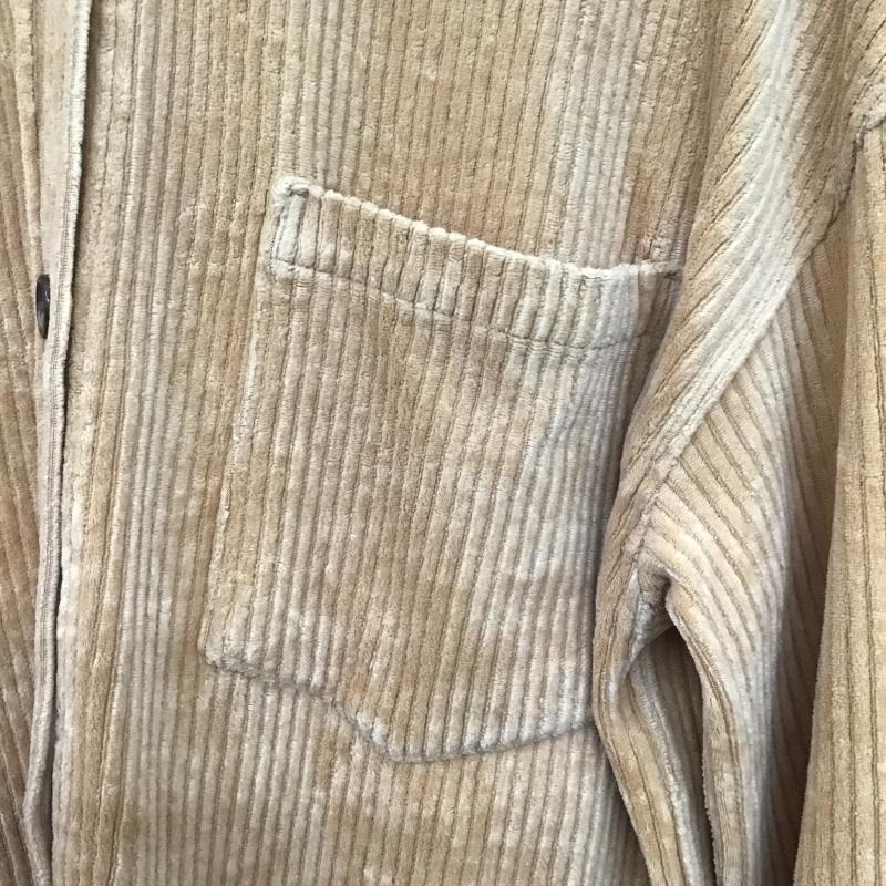 ローリーズファーム LOWRYS FARM シャツ、ブラウス 長袖 長袖シャツ コーデュロイシャツ カジュアルシャツ FREE 無地 キャメル / キャメル / レディース USED 古着 中古 10161389
