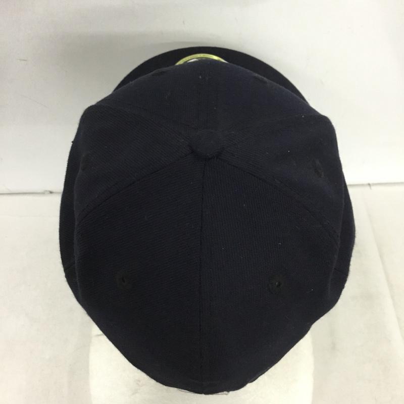 ニューエラ NEW ERA 帽子 キャップ NY 59FIFTY ニューヨーク ヤンキース 57.7cm ロゴ、文字 紺 / ネイビー / navy メンズ USED 古着 中古 10161390