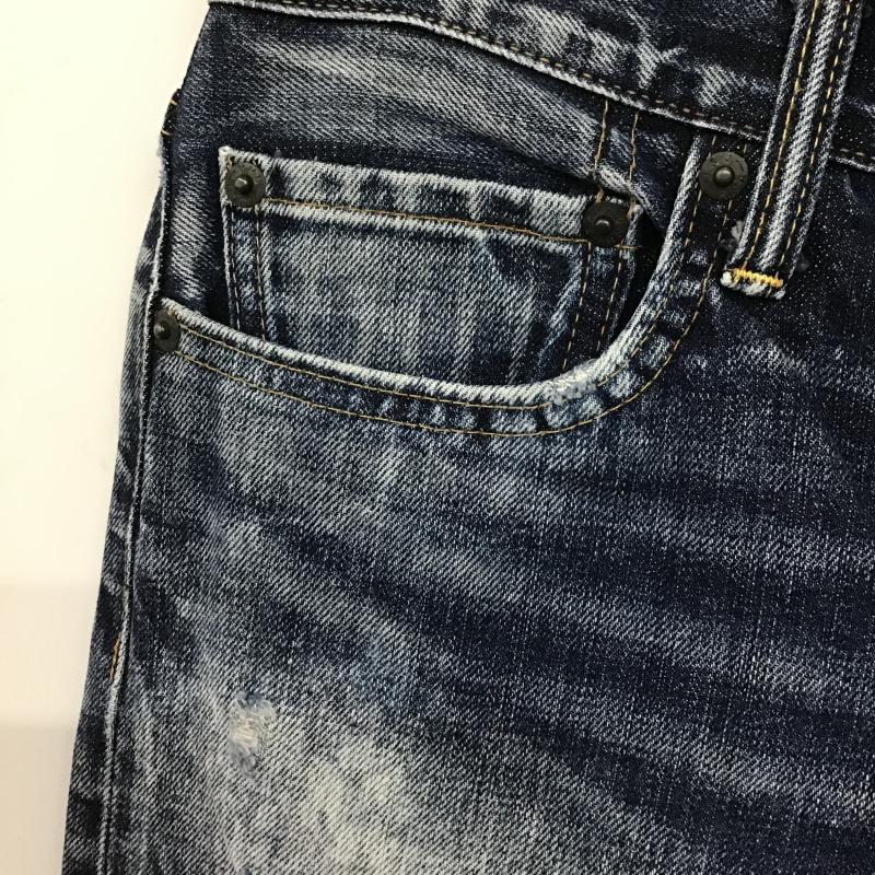 アールエヌエーインク RNAINC パンツ デニム、ジーンズ デニムパンツ スリムパンツ カジュアルパンツ ダメージ加工 インディゴ / インディゴ / Indigo レディース USED 古着 中古 10161392