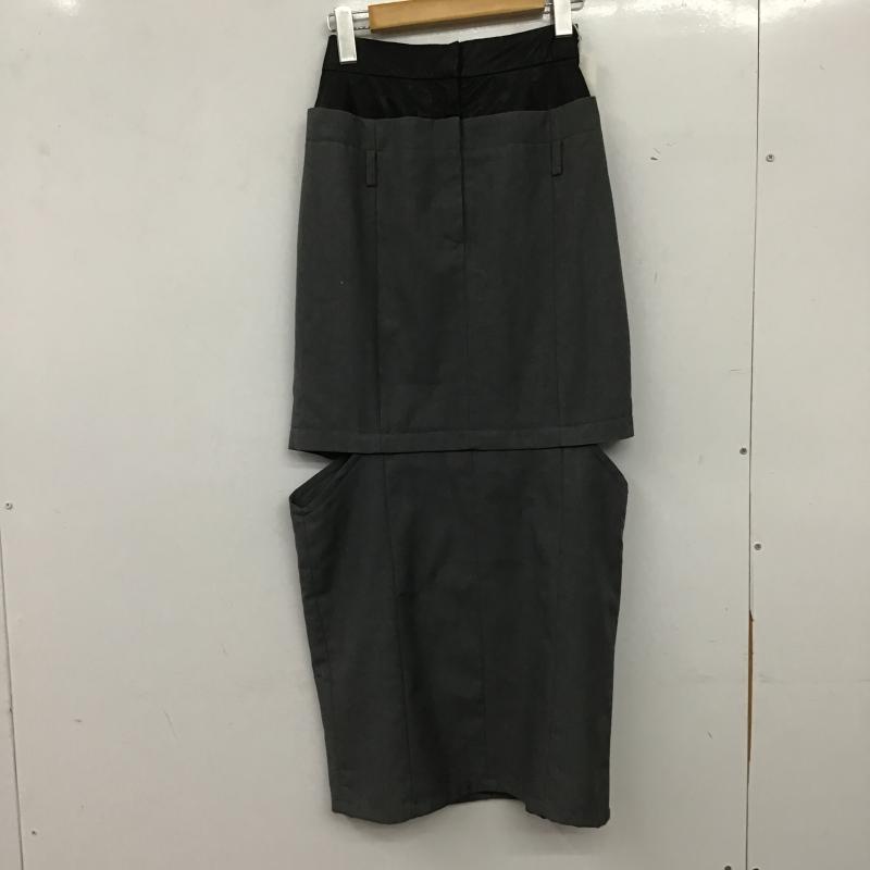 リエンダ rienda スカート ロングスカート ロングスカート サイドスリット S 無地 灰 / グレー / gray レディース USED 古着 中古 10161395