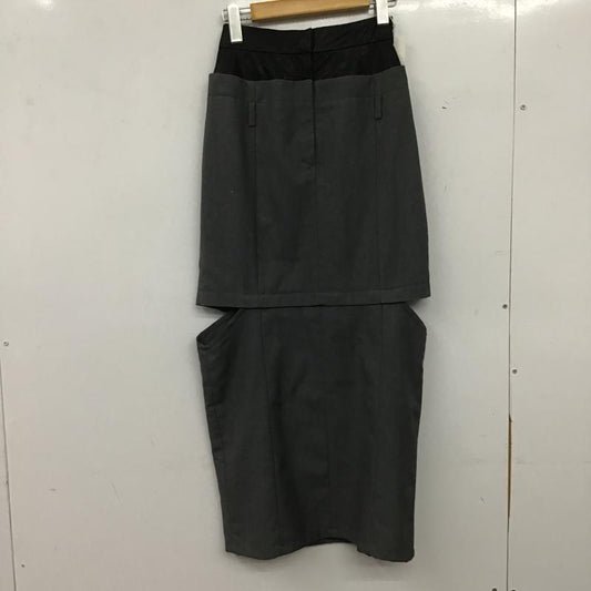 リエンダ rienda スカート ロングスカート ロングスカート サイドスリット S 無地 灰 / グレー / gray レディース USED 古着 中古 10161395