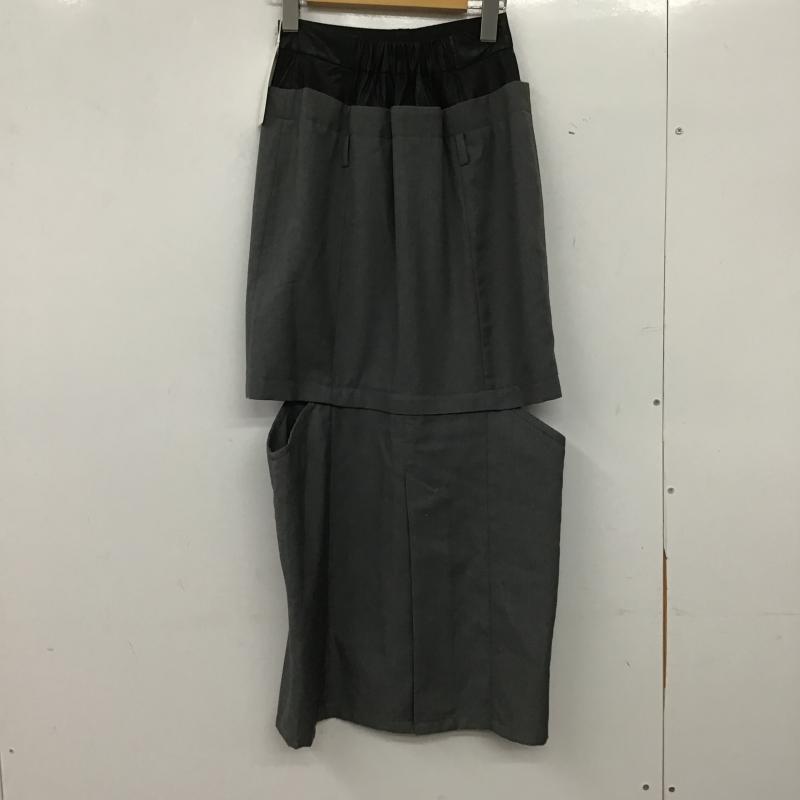 リエンダ rienda スカート ロングスカート ロングスカート サイドスリット S 無地 灰 / グレー / gray レディース USED 古着 中古 10161395