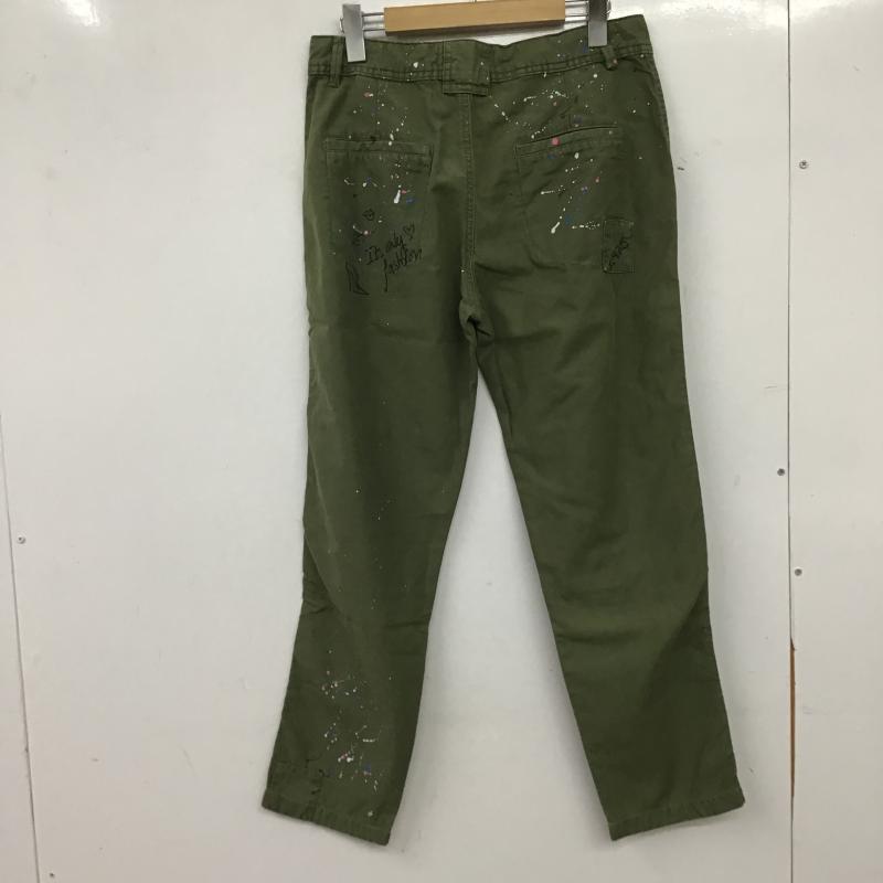 ザラベーシック ZARA BASIC パンツ ワークパンツ、ペインターパンツ ミリタリーパンツ ワイドパンツ カジュアルパンツ 36インチ ダメージ加工 カーキ / カーキ / khaki レディース USED 古着 中古 10161397