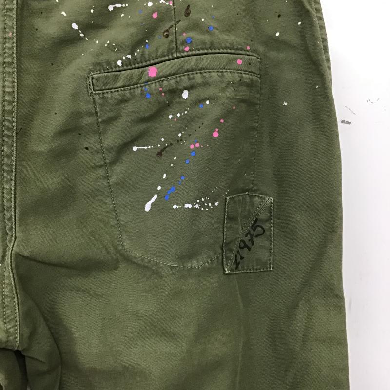 ザラベーシック ZARA BASIC パンツ ワークパンツ、ペインターパンツ ミリタリーパンツ ワイドパンツ カジュアルパンツ 36インチ ダメージ加工 カーキ / カーキ / khaki レディース USED 古着 中古 10161397