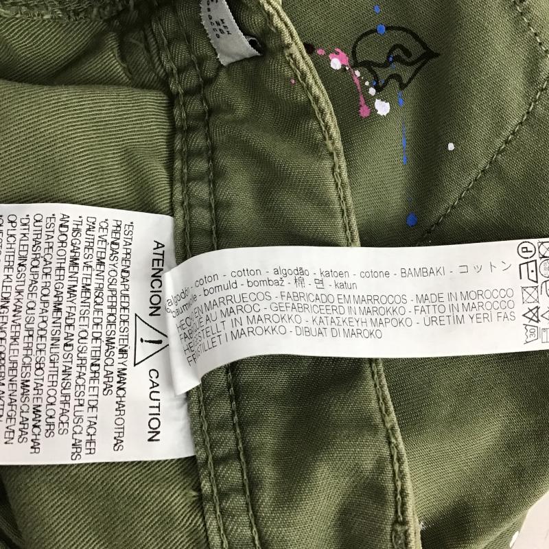 ザラベーシック ZARA BASIC パンツ ワークパンツ、ペインターパンツ ミリタリーパンツ ワイドパンツ カジュアルパンツ 36インチ ダメージ加工 カーキ / カーキ / khaki レディース USED 古着 中古 10161397