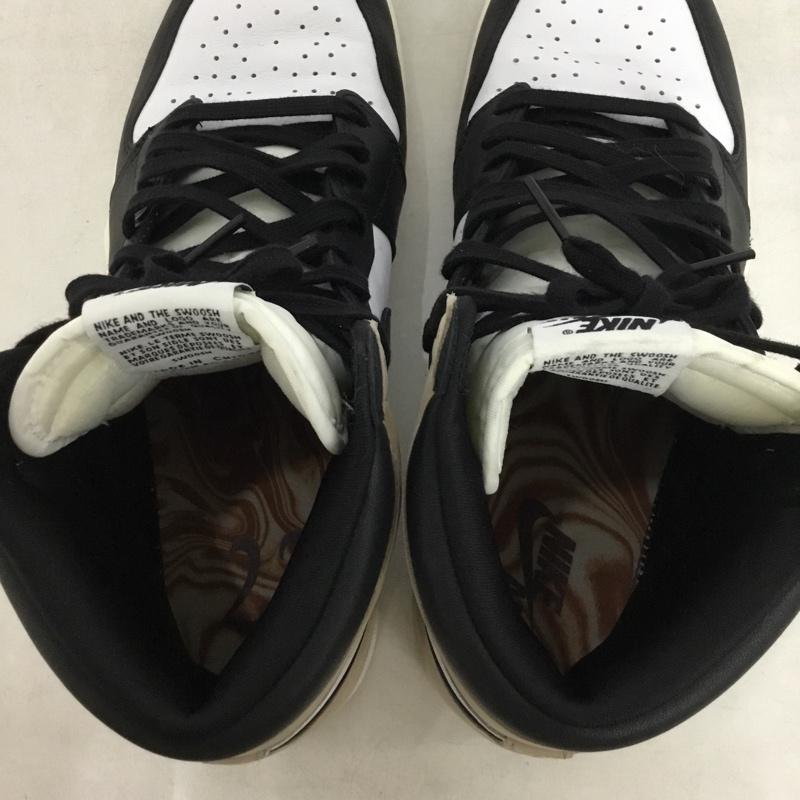 ナイキ NIKE スニーカー スニーカー FD2596-021 WMNS AIR JORDAN 1 RETRO HI OG 28.5cm 28.5cm ロゴ、文字 白 / ホワイト / white X 黒 / ブラック / black X ベージュ / ベージュ / beige レディース USED 古着 中古 10161408
