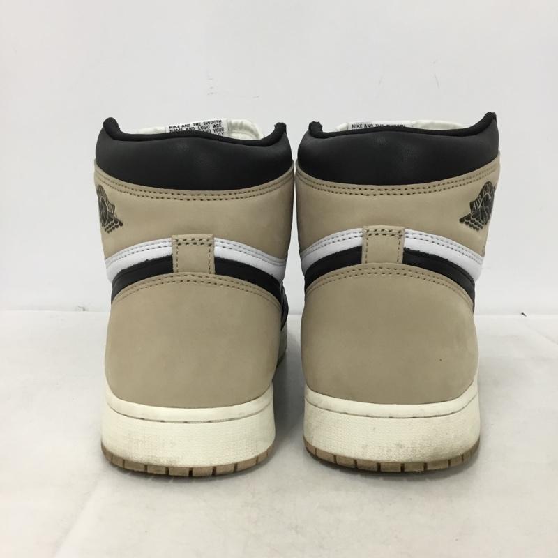 ナイキ NIKE スニーカー スニーカー FD2596-021 WMNS AIR JORDAN 1 RETRO HI OG 28.5cm 28.5cm ロゴ、文字 白 / ホワイト / white X 黒 / ブラック / black X ベージュ / ベージュ / beige レディース USED 古着 中古 10161408