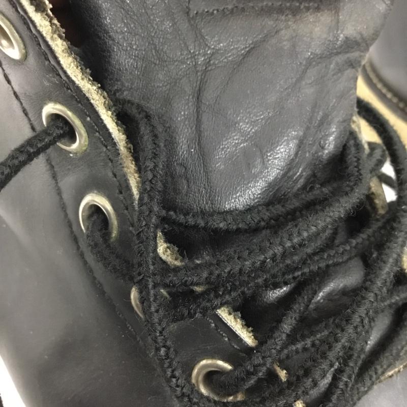 レッドウィング RED WING ブーツ ショートブーツ レースアップ 6D 無地 黒 / ブラック / black メンズ USED 古着 中古 10161411