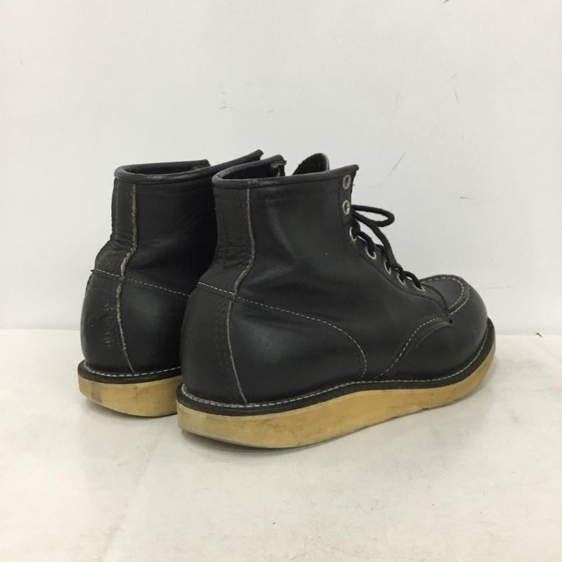 レッドウィング RED WING ブーツ ショートブーツ レースアップ 6D 無地 黒 / ブラック / black メンズ USED 古着 中古 10161411