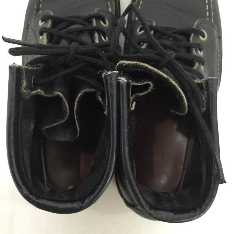 レッドウィング RED WING ブーツ ショートブーツ レースアップ 6D 無地 黒 / ブラック / black メンズ USED 古着 中古 10161411