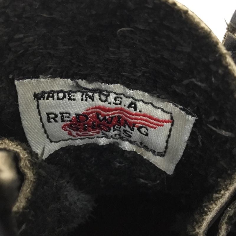 レッドウィング RED WING ブーツ ショートブーツ レースアップ 6D 無地 黒 / ブラック / black メンズ USED 古着 中古 10161411