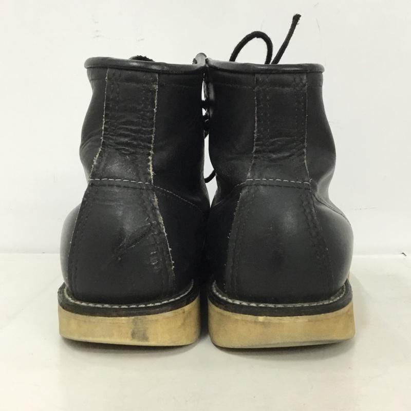 レッドウィング RED WING ブーツ ショートブーツ レースアップ 6D 無地 黒 / ブラック / black メンズ USED 古着 中古 10161411