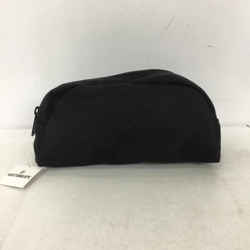 アベイシングエイプ A BATHING APE ポーチ ポーチ 小物入れ タグ付き カモフラージュ柄・迷彩 黒 / ブラック / black メンズ USED 古着 中古 10161417