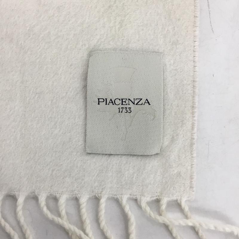 ピアチェンツァ PIACENZA マフラー マフラー フリンジ ダブルフェイス ロゴ、文字 桃 / ピンク / pink X ベージュ / ベージュ / beige レディース USED 古着 中古 10161419