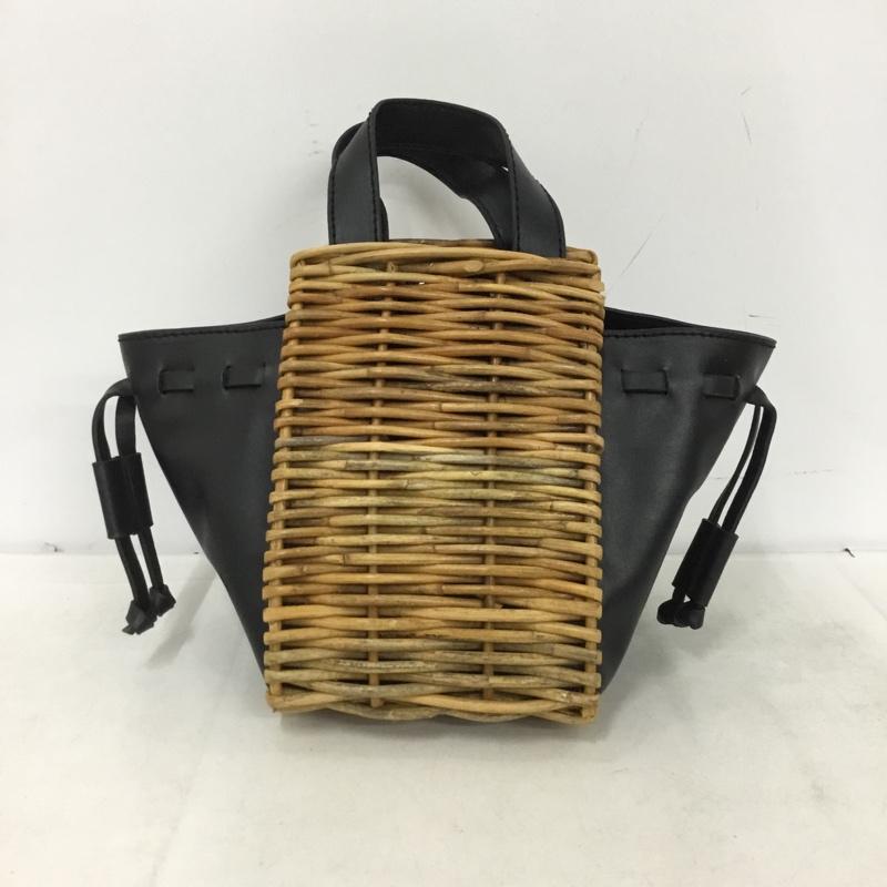 オッズ Odds ハンドバッグ ハンドバッグ ミニバッグ かごバッグ od221-0605 無地 黒 / ブラック / black レディース USED 古着 中古 10161421