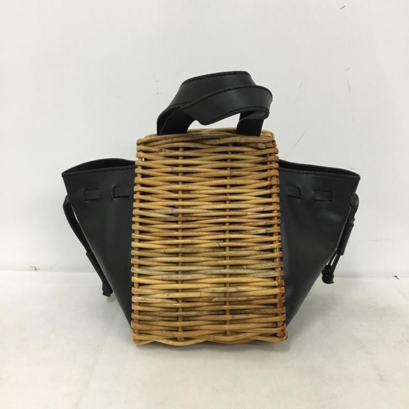 オッズ Odds ハンドバッグ ハンドバッグ ミニバッグ かごバッグ od221-0605 無地 黒 / ブラック / black レディース USED 古着 中古 10161421