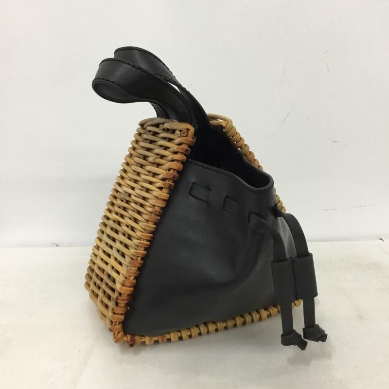 オッズ Odds ハンドバッグ ハンドバッグ ミニバッグ かごバッグ od221-0605 無地 黒 / ブラック / black レディース USED 古着 中古 10161421