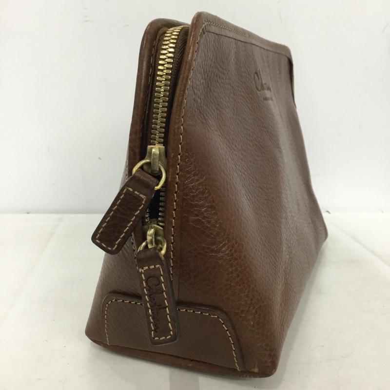コールハーン COLE HAAN セカンドバッグ セカンドバッグ クラッチバッグ ロゴ、文字 茶 / ブラウン / brown レディース USED 古着 中古 10161425