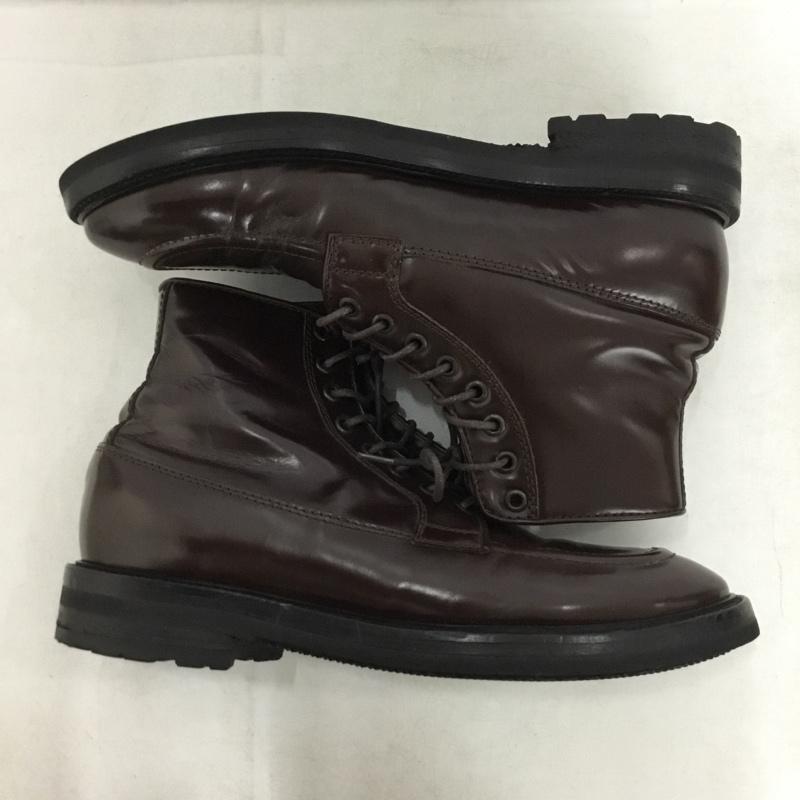 ブッテロ BUTTERO ブーツ ショートブーツ レースアップ 無地 茶 / ブラウン / brown メンズ USED 古着 中古 10161431