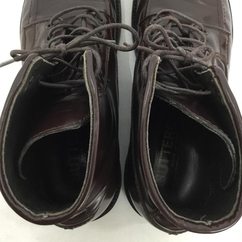 ブッテロ BUTTERO ブーツ ショートブーツ レースアップ 無地 茶 / ブラウン / brown メンズ USED 古着 中古 10161431