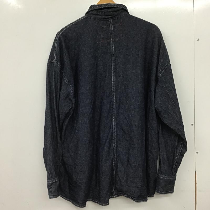 リーバイス Levi s シャツ、ブラウス 長袖 デニムシャツ S 無地 インディゴ / インディゴ / Indigo レディース USED 古着 中古 10161436