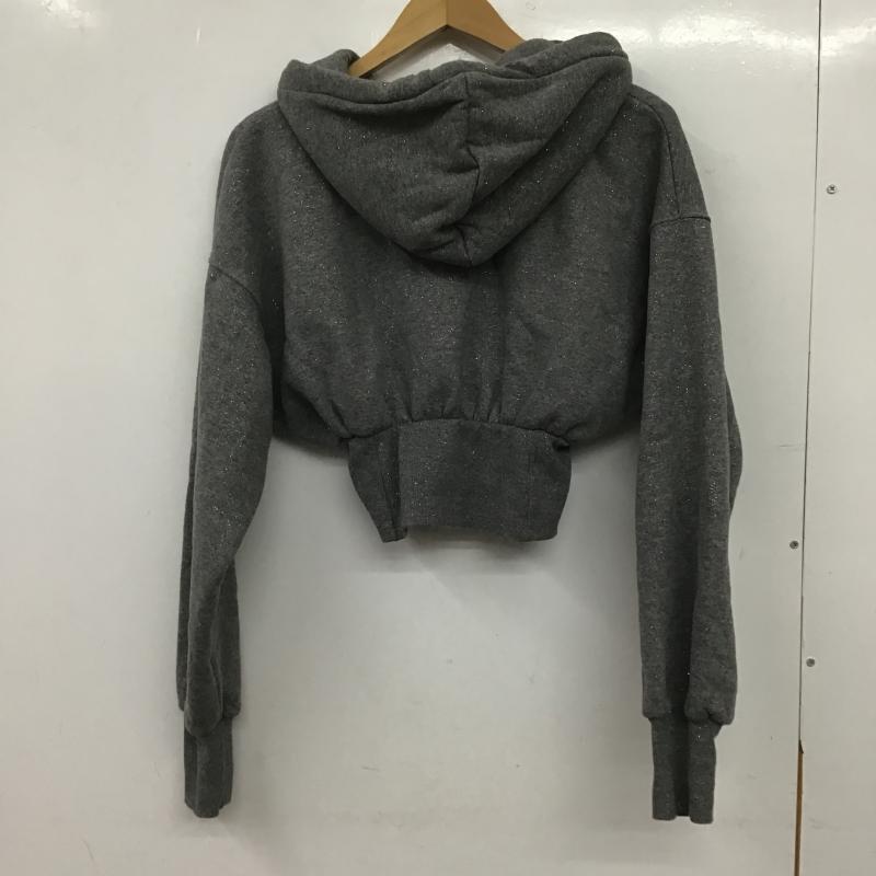 ザラ ZARA パーカー 長袖 ジップパーカー S 無地 灰 / グレー / gray レディース USED 古着 中古 10161439