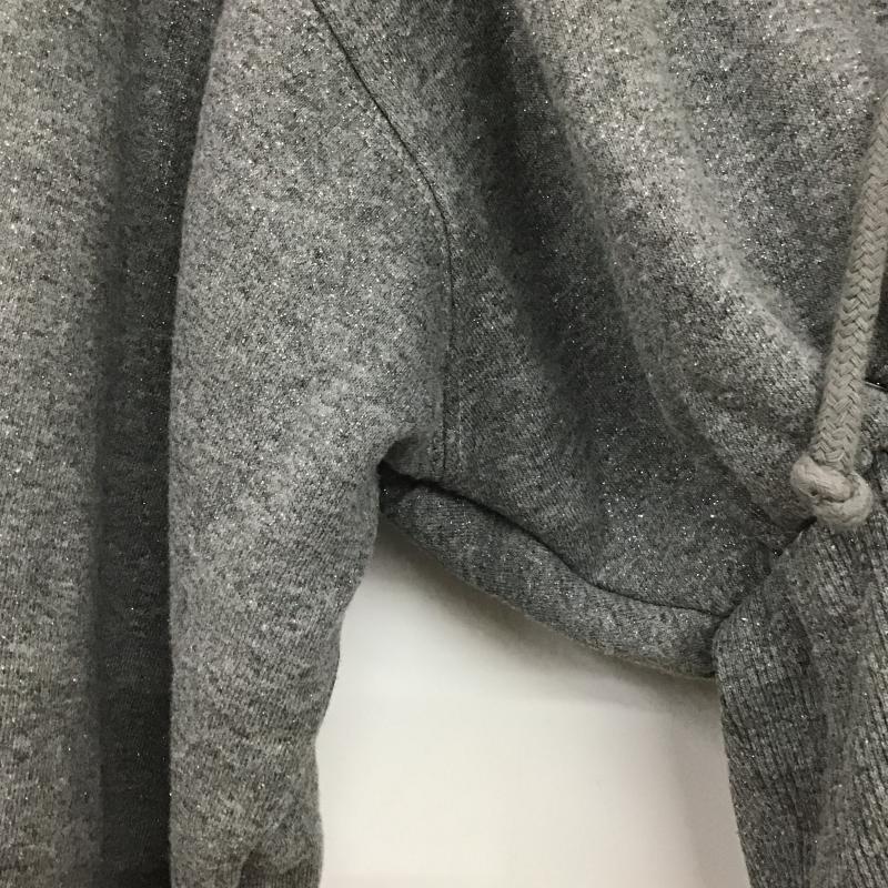 ザラ ZARA パーカー 長袖 ジップパーカー S 無地 灰 / グレー / gray レディース USED 古着 中古 10161439