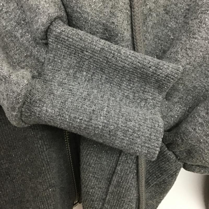 ザラ ZARA パーカー 長袖 ジップパーカー S 無地 灰 / グレー / gray レディース USED 古着 中古 10161439