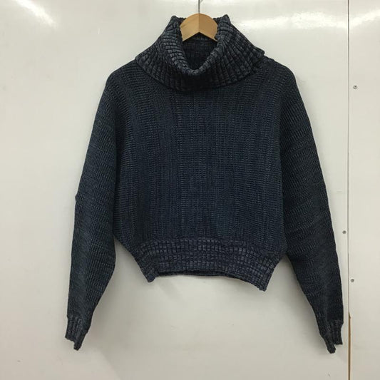 ムルーア MURUA ニット、セーター 長袖 012252601401 BIGタートルニットプルオーバー FREE 無地 紺 / ネイビー / navy レディース USED 古着 中古 10161440