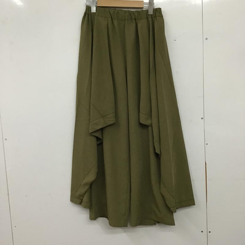 オズモーシスロフ OSMOSISLOAF パンツ ワークパンツ、ペインターパンツ 501006-447P サイドレイヤードパンツ ONE SIZE 無地 カーキ / カーキ / khaki レディース USED 古着 中古 10161442